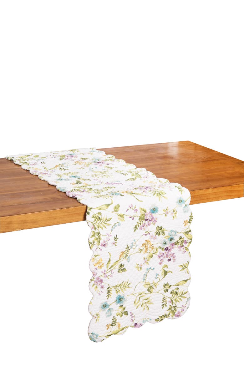 Carley Table Runner 14" x 51", Alternate, color, Green