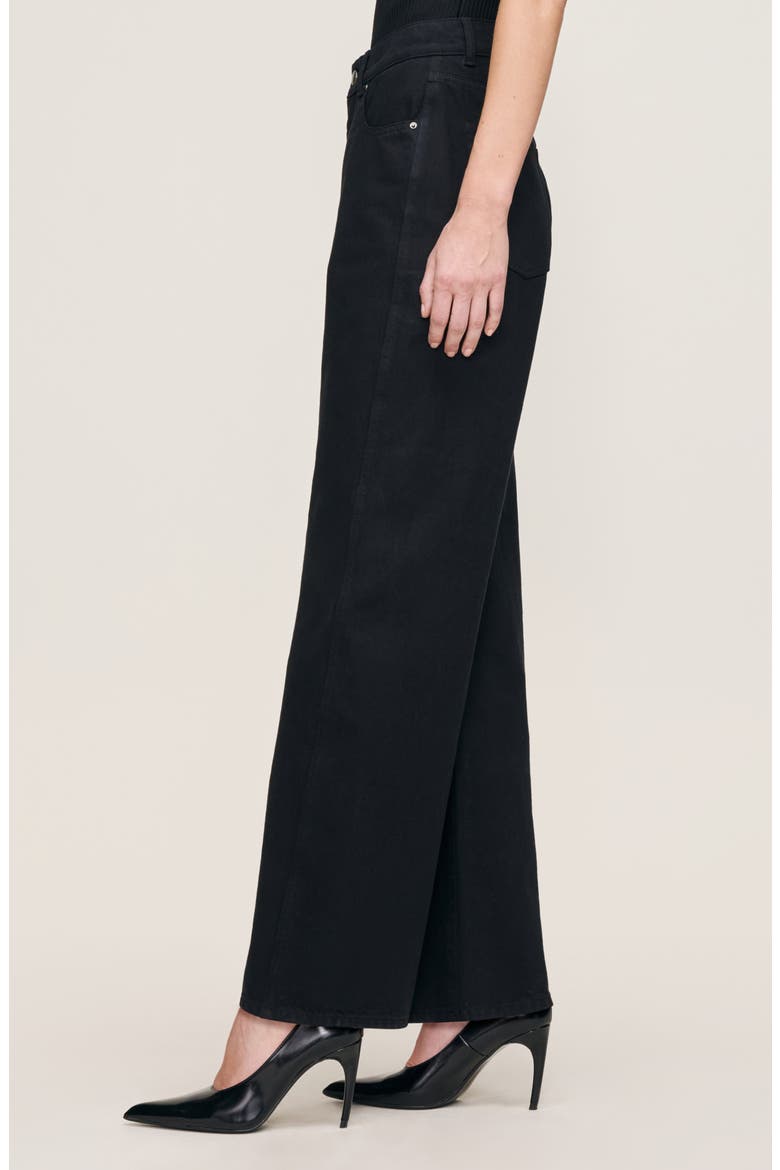 Taylor Relaxed Barrel High Waist Jeans, Alternate, color, BLACK