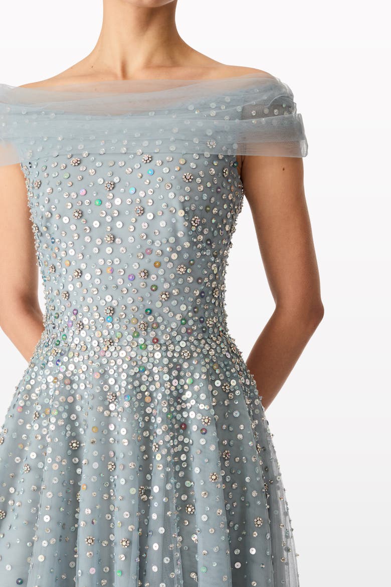 Bee Gown, Alternate, color, Steel Blue