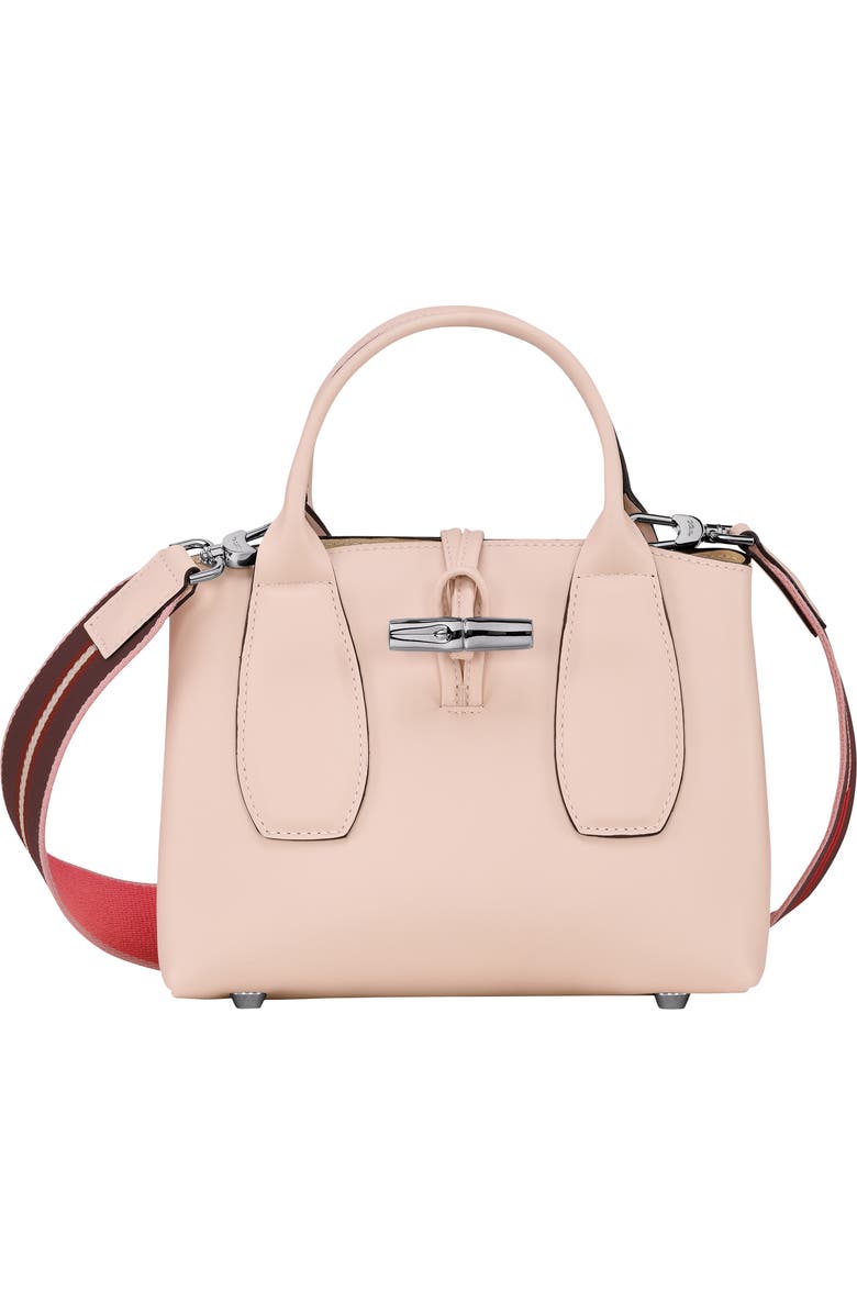Longchamp Roseau Box Leather Crossbody Bag, Main, color,