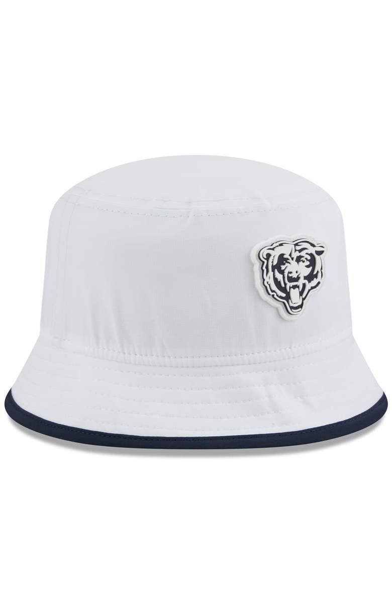 New Era Men's New Era White Chicago Bears 2025 NFL Training Camp Stretch Bucket Hat, Alternate, color, White