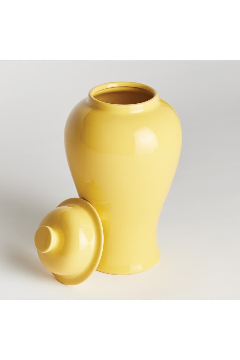 Koa Lidded Mini Ginger Jar Large, Alternate, color, Yellow