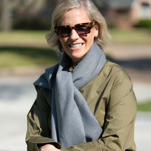Youzey The Victoria Scarf In Gray