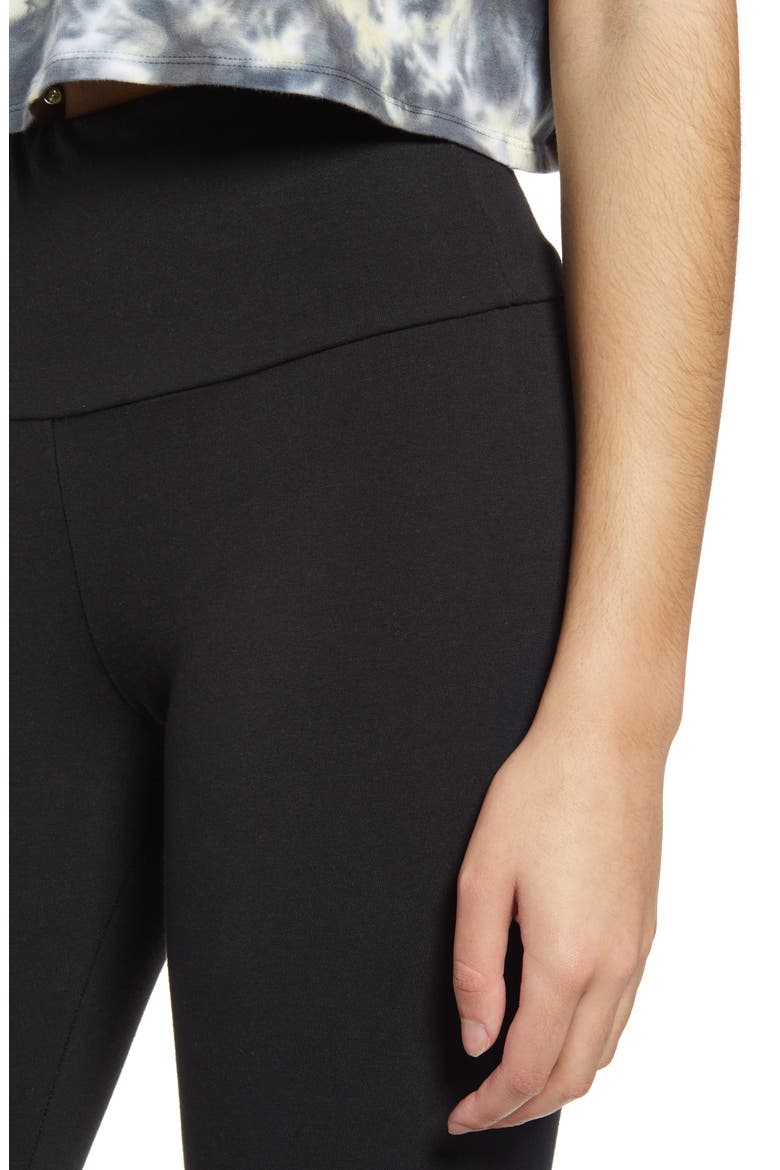 Alessi High Waist Ankle Leggings, Alternate, color, NOIR
