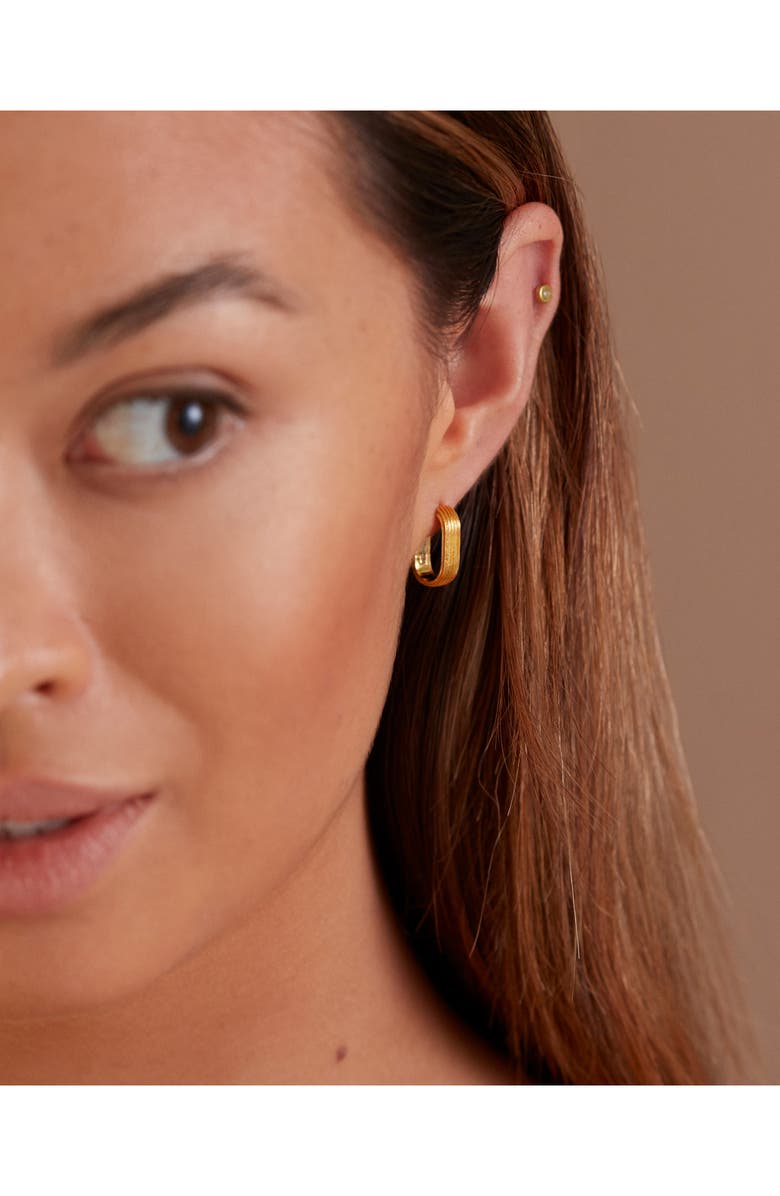 Monica Vinader Groove Huggie Earrings, Alternate, color, 