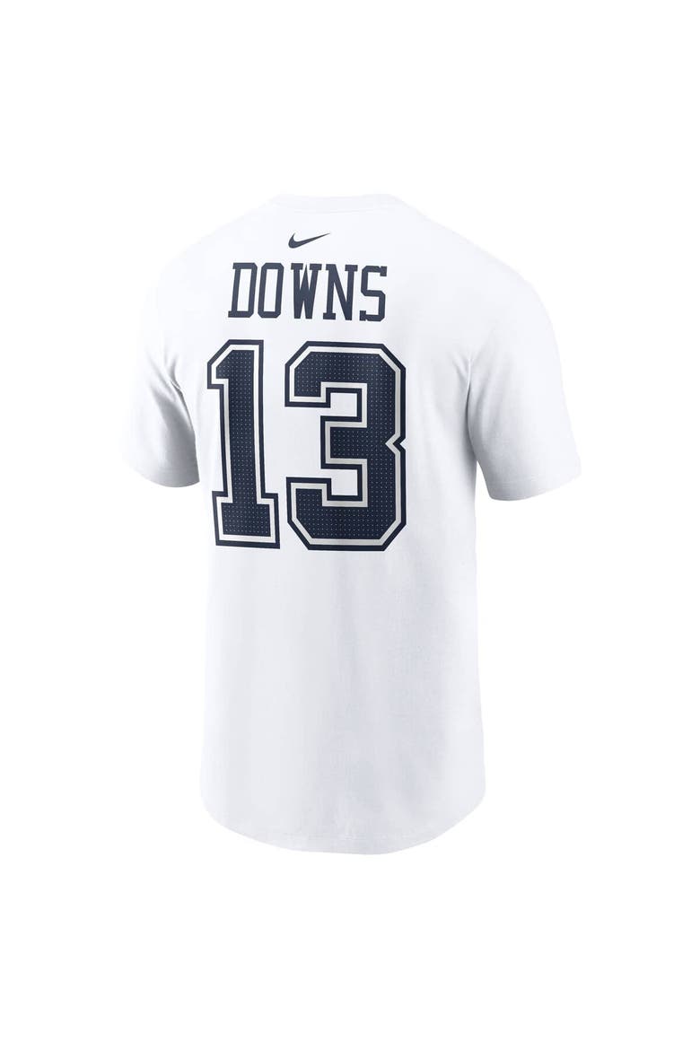 Men's Nike Caleb Downs White Dallas Cowboys 2026 NFL Draft Name & Number T-Shirt, Alternate, color, White