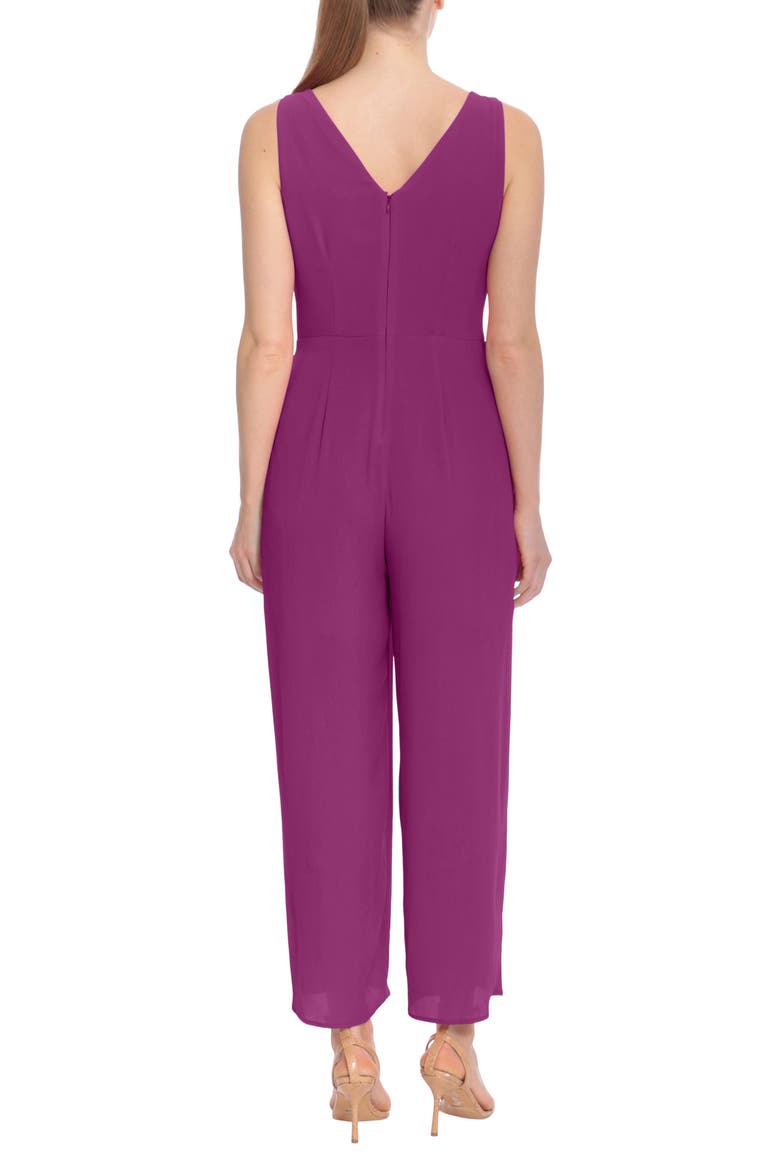 Solid Side Tie Jumpsuit, Alternate, color, PLUM CASPIA