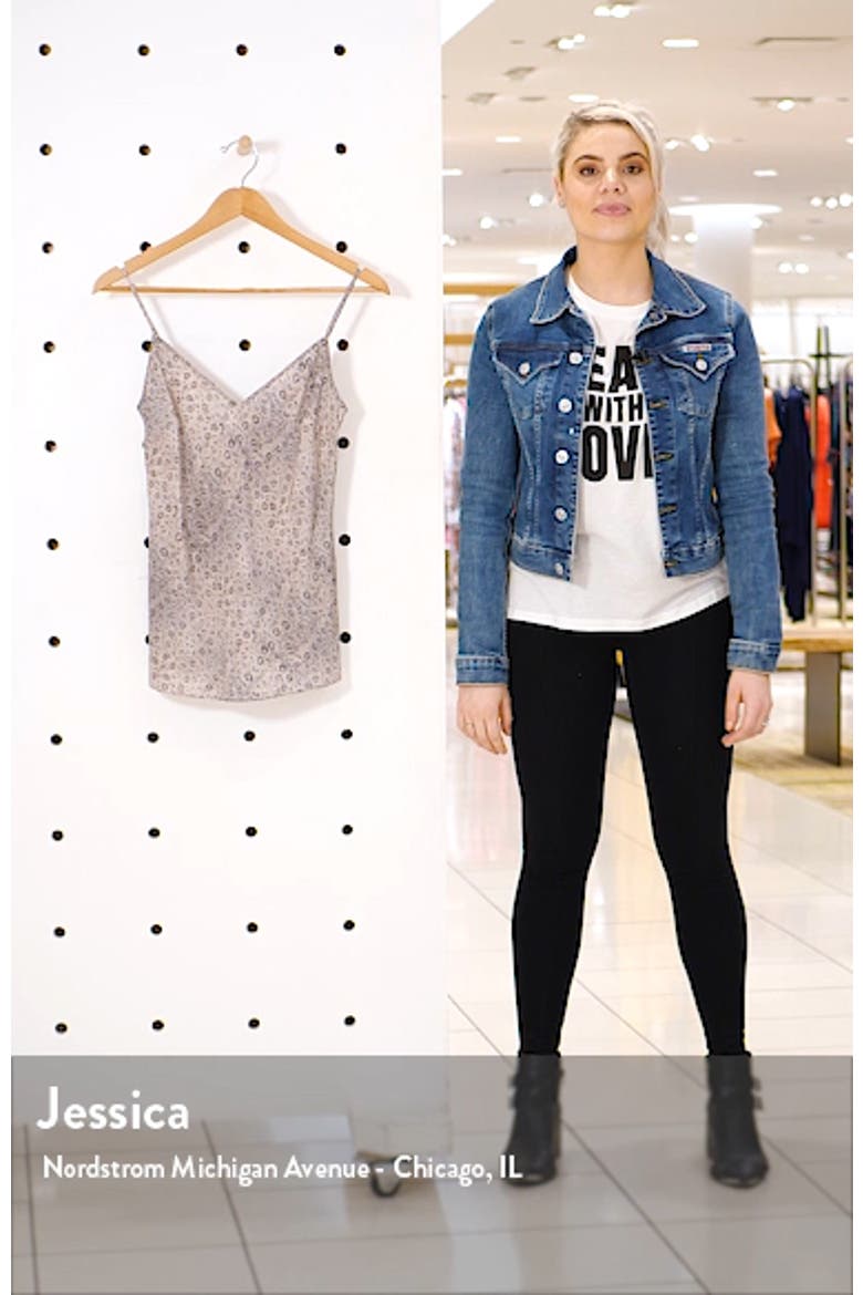 Snake Print Silk Camisole (Nordstrom Exclusive) video