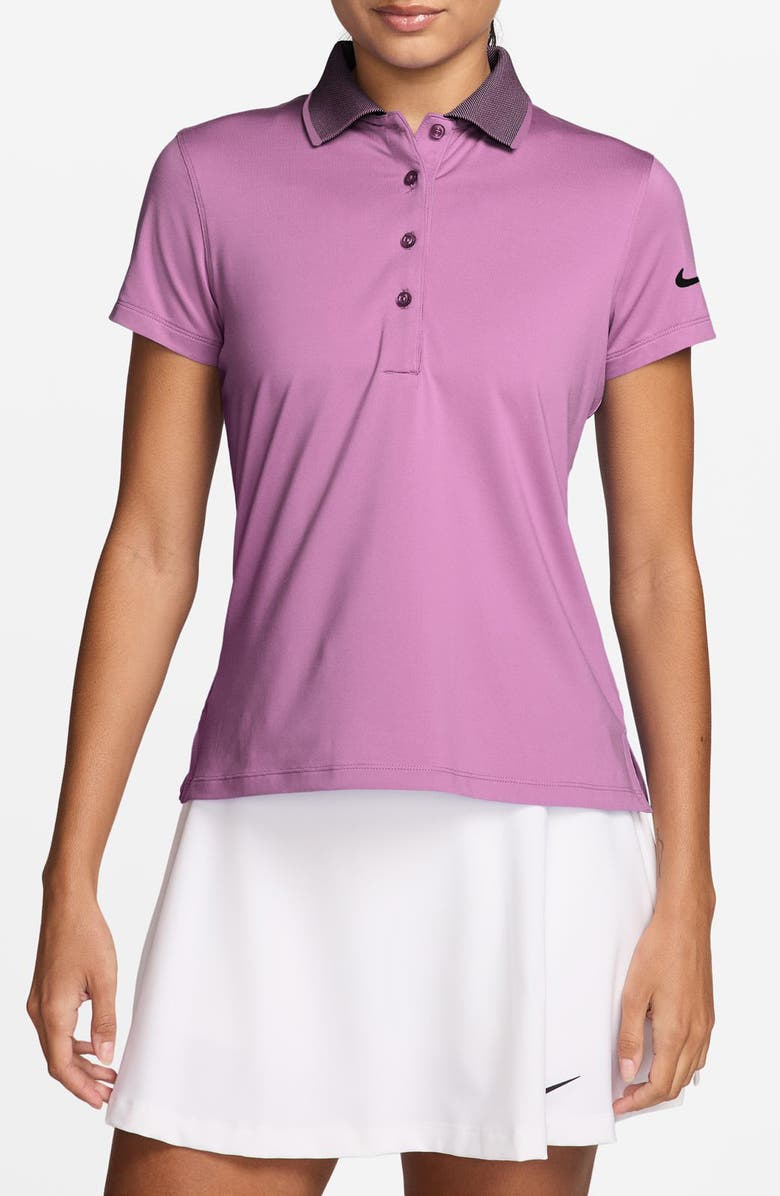 Nike Golf Club Dri-FIT Golf Polo, Main, color, Light Magenta/White