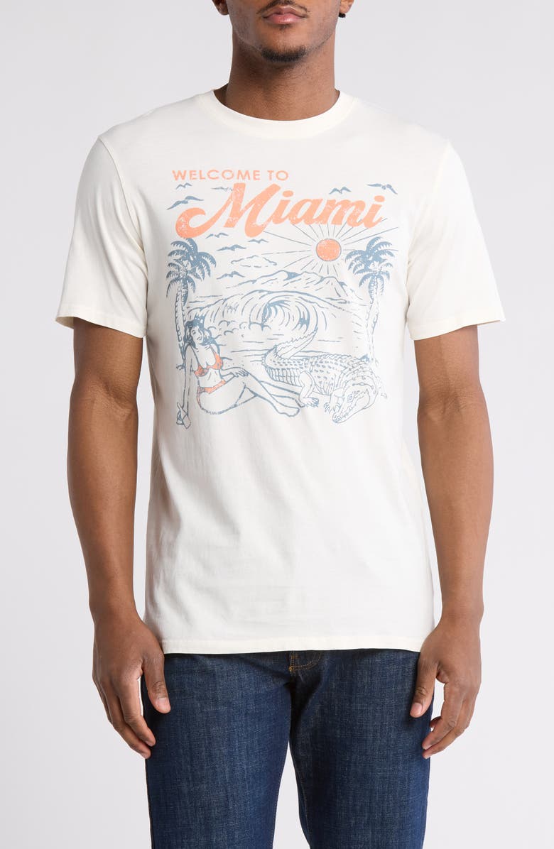 Goodie Two Sleeves Miami Cotton Graphic T-Shirt, Main, color,