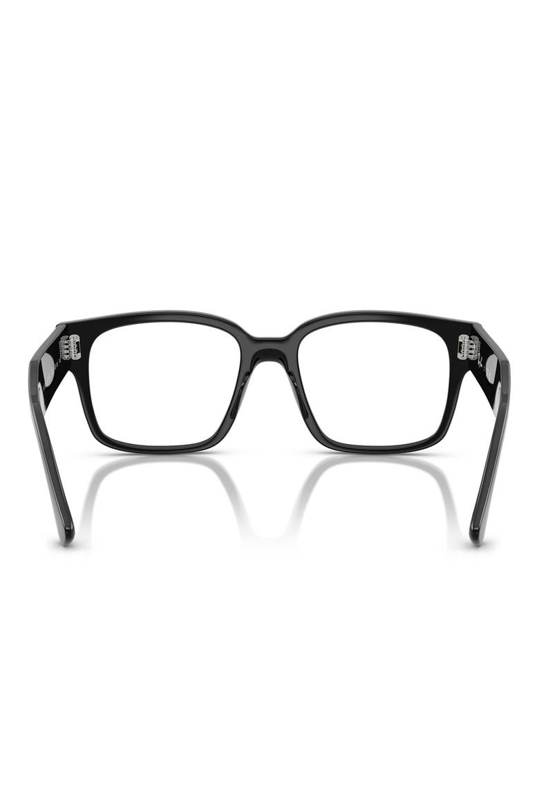 51mm Square optical glasses, Alternate, color, BLACK