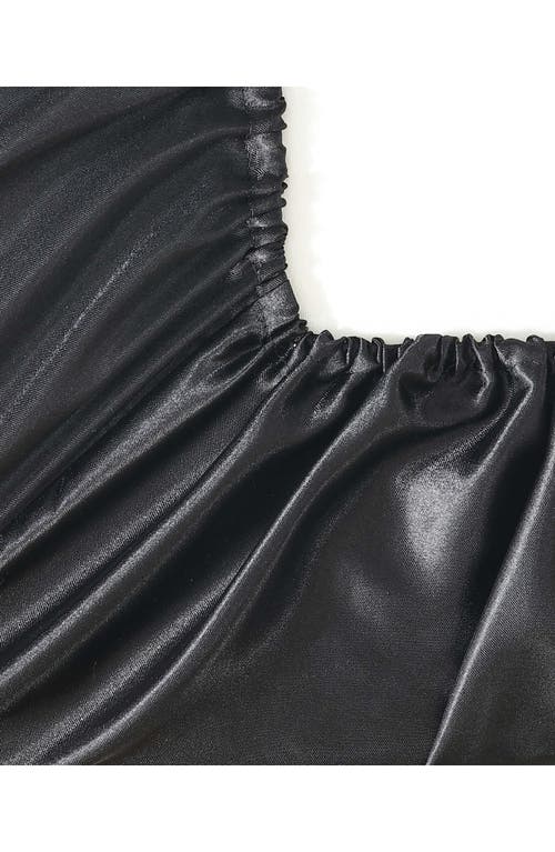 Jessica Simpson Silky Satin Sheet Set In Black