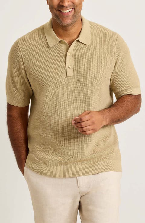 Playa Blanca Cotton Blend Polo Sweater