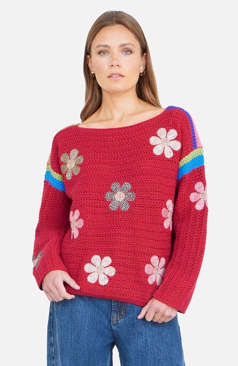 Crochet Flower Jumper