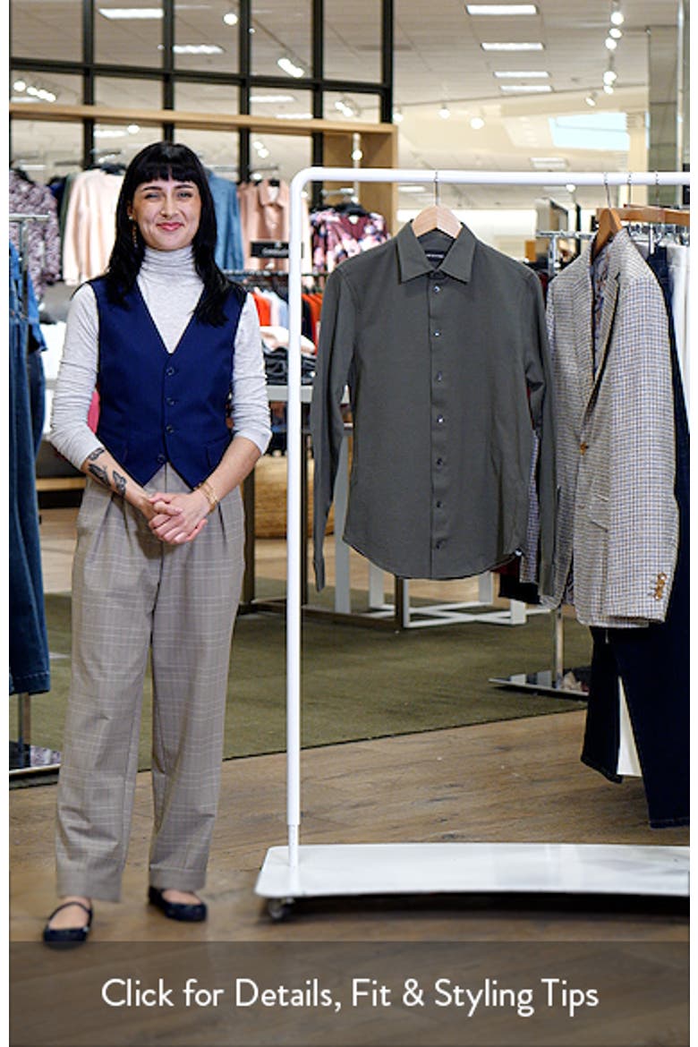 Solid Cotton Piqué Button-Up Shirt video