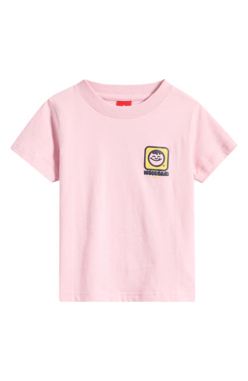 Icecream Kids' Mmmm Cotton Graphic T-shirt In Pink Nectar