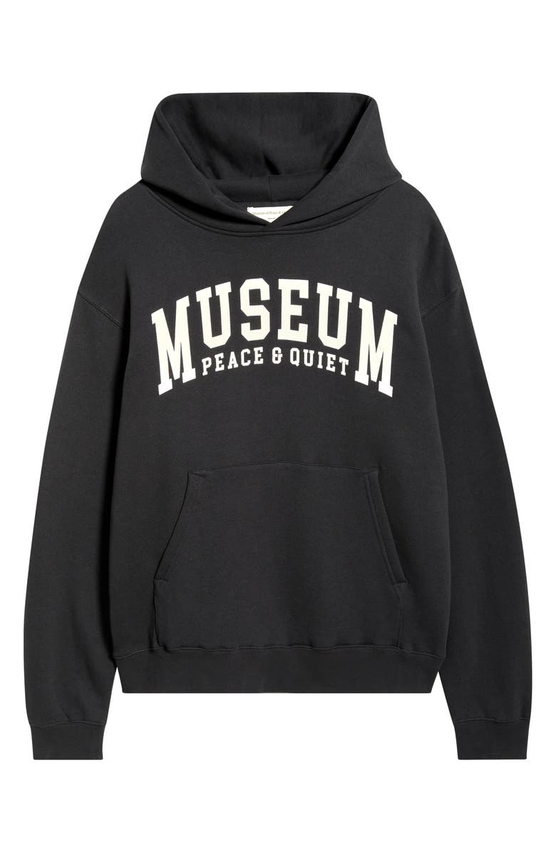 Museum of Peace & Quiet UMPQ Cotton Hoodie, Alternate, color, Black