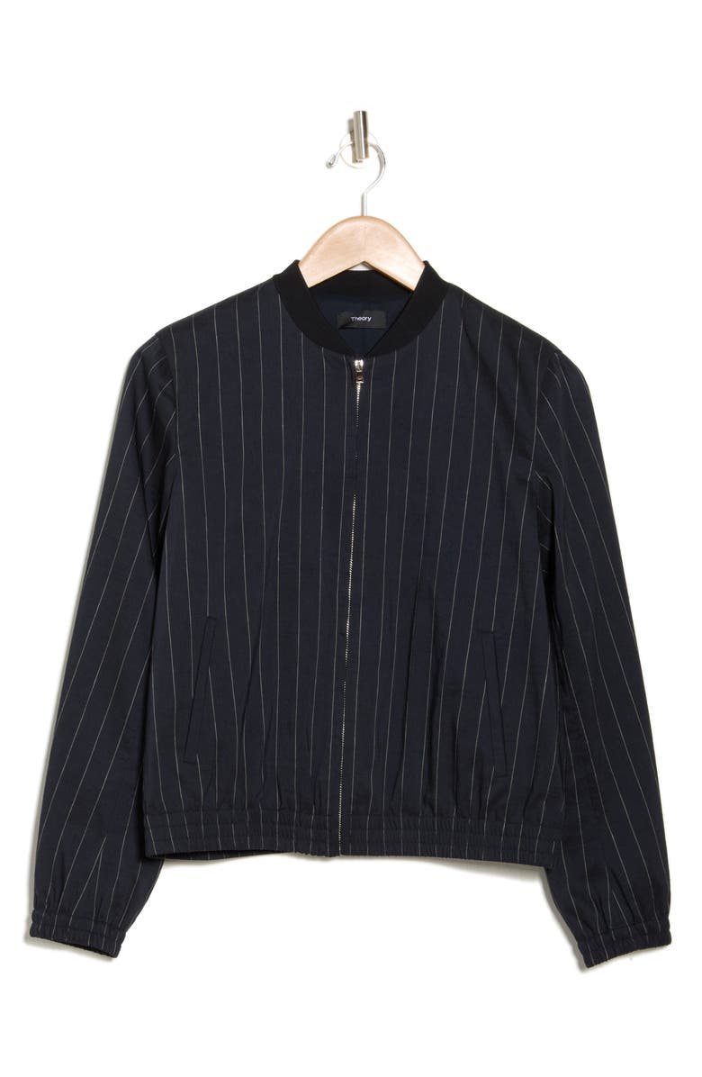 Theory Baharah Pinstripe Bomber Jacket | Nordstromrack