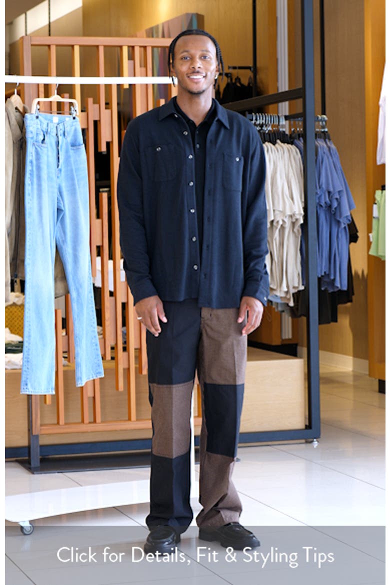 Cloud Waffle Knit Button-Up Shirt video