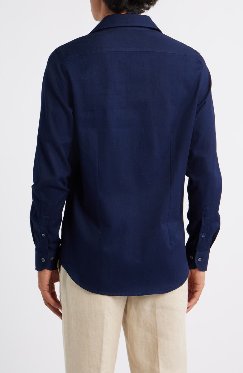 Aurélien Denim Button-Up Shirt, Alternate, color, Navy
