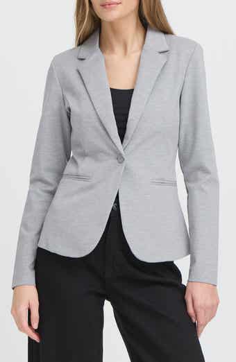 ICHI Regular Notch Lapel Ponte Blazer