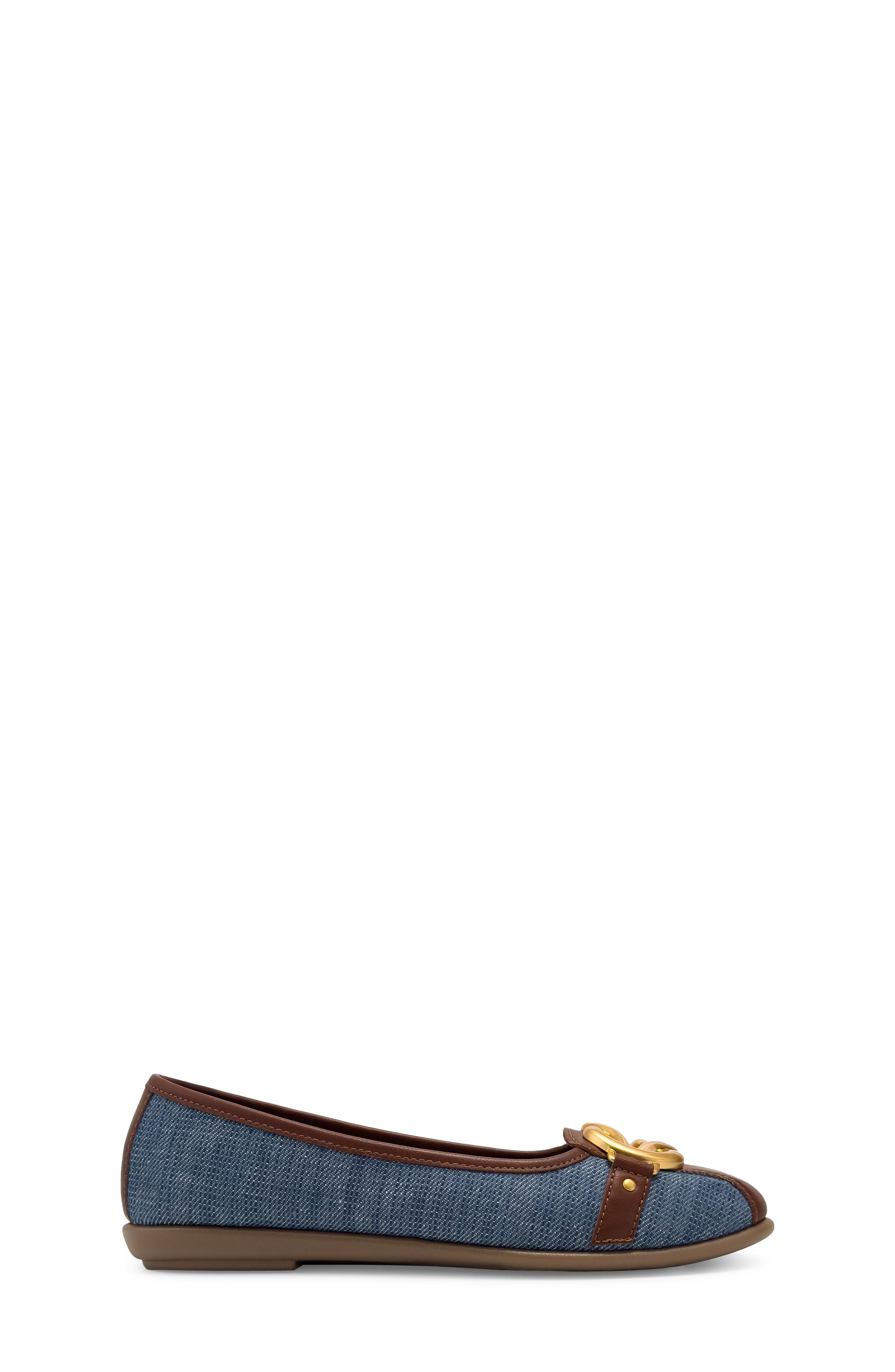 Big Bet Ballet Flat - Wide Width Available, Alternate, color, BLUE/ TAN