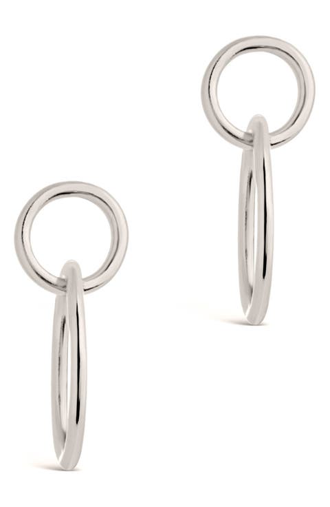 Interlocking Circle Stud Earrings
