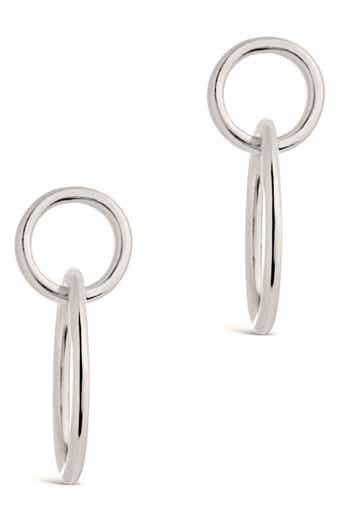 STERLING FOREVER Interlocking Circle Stud Earrings