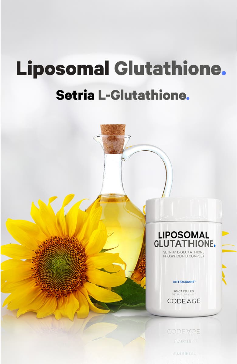 Codeage Liposomal Glutathione Setria<sup>®</sup> L-Glutathione Supplement, Alternate, color, 