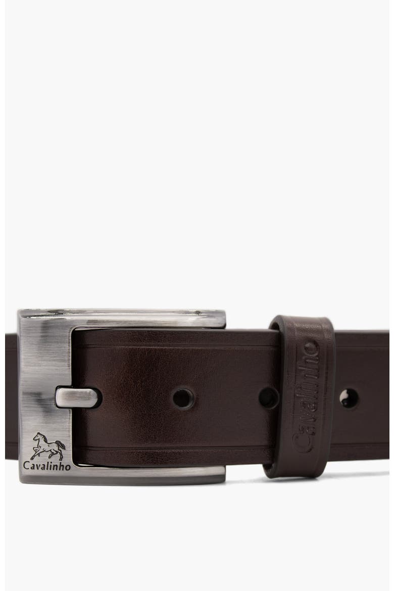 Gentleman 514 Smooth Leather Belt, Alternate, color, Brown