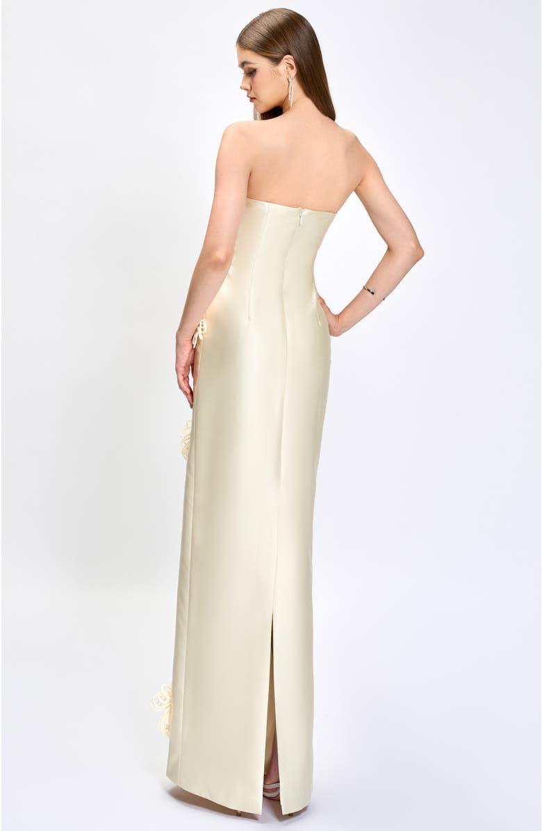 Bariano Kezia 3D Floral Maxi, Alternate, color, Cream