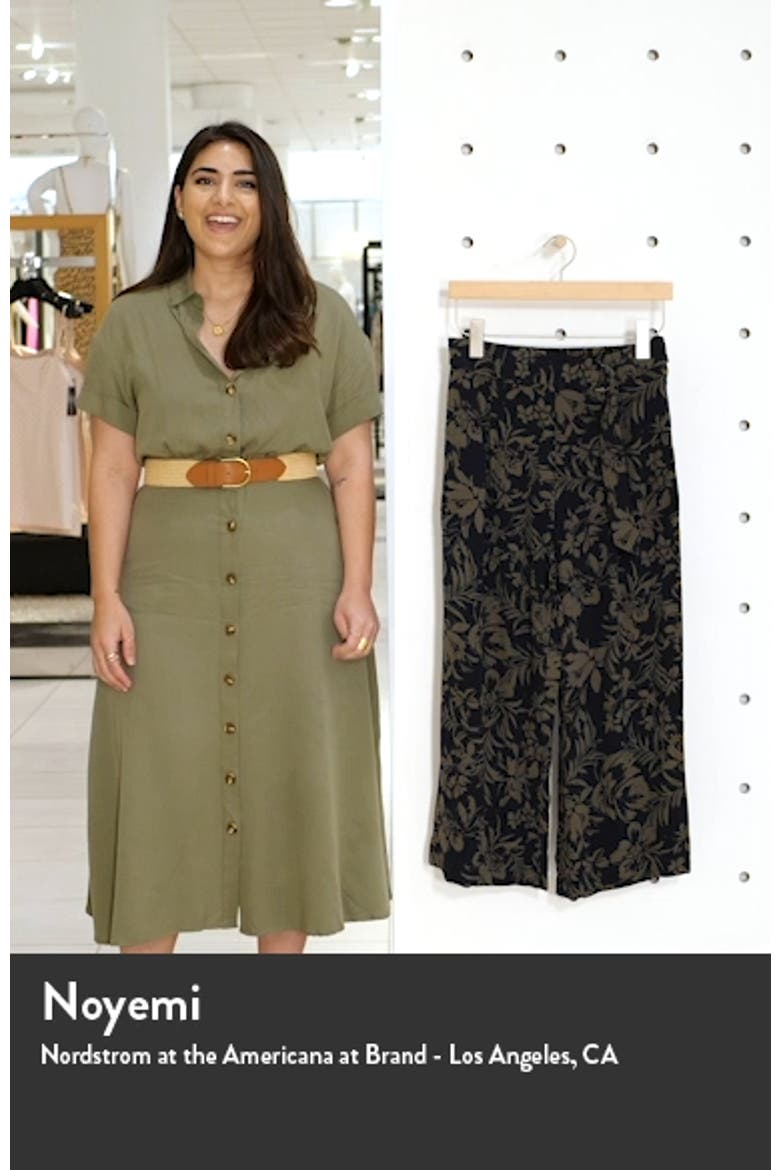 Floral Print Crop Wide Leg Pants video
