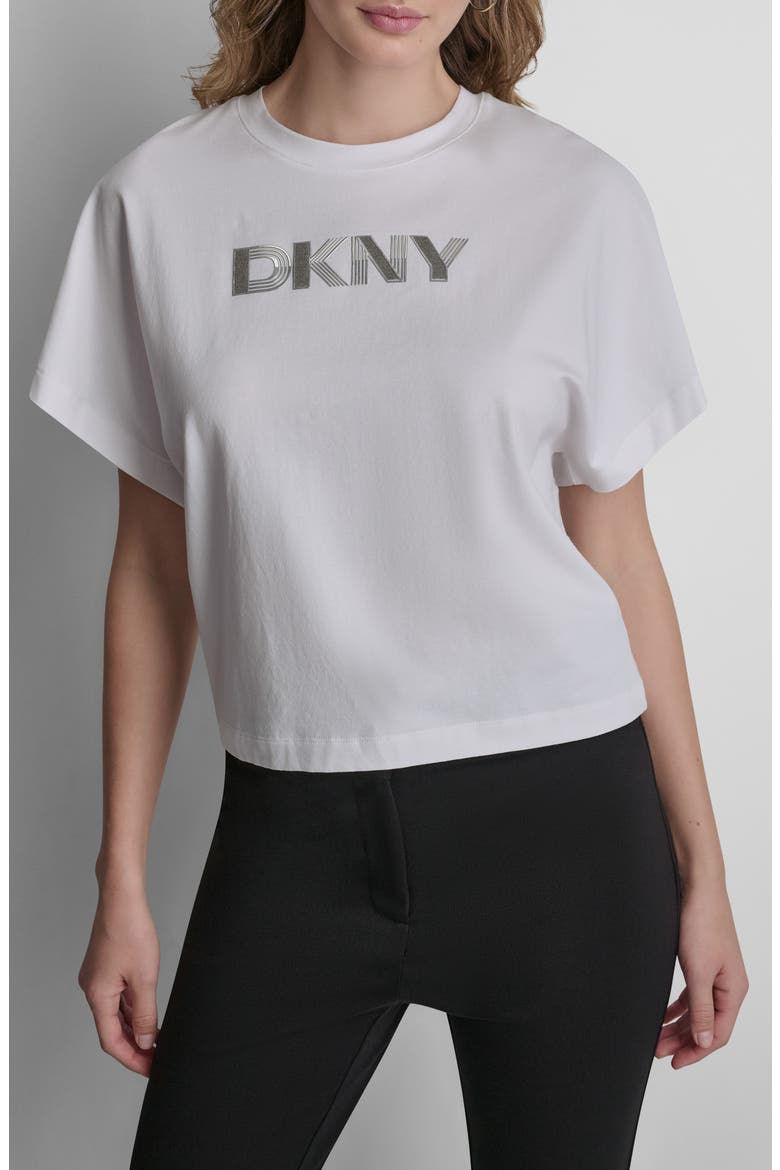 Art Deco Logo Graphic T-Shirt, Main, color, WHITE