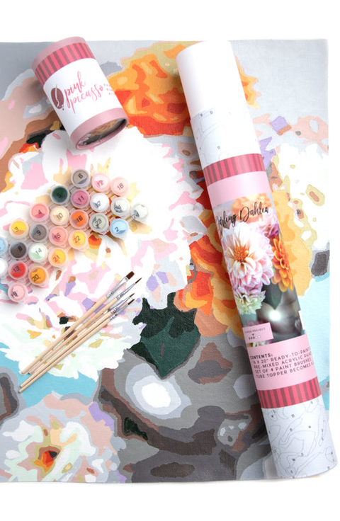Darling Dahlia Paint by Numbers Kit