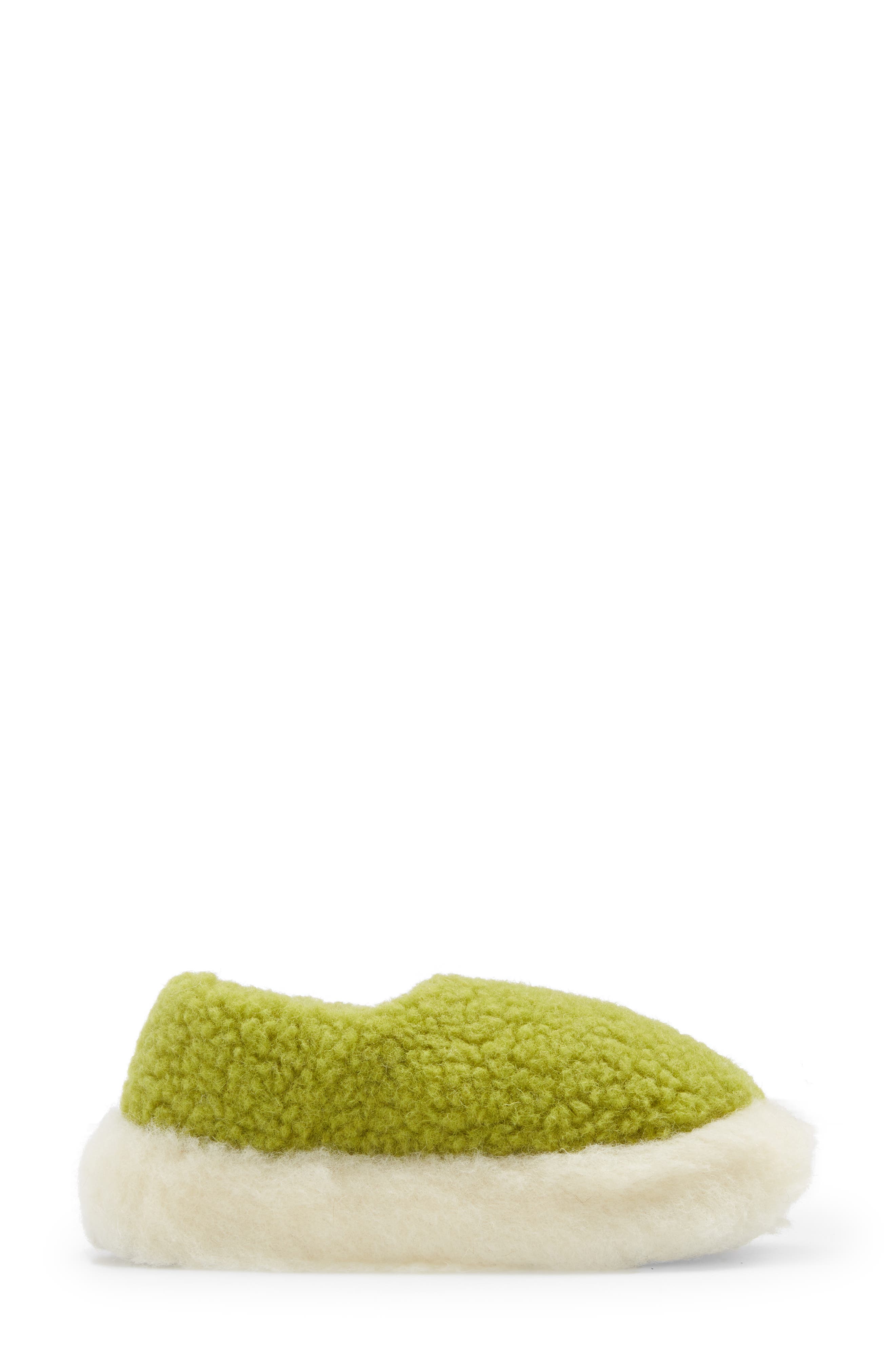Siberian Unisex Wool Slipper, Alternate, color, PEA GREEN