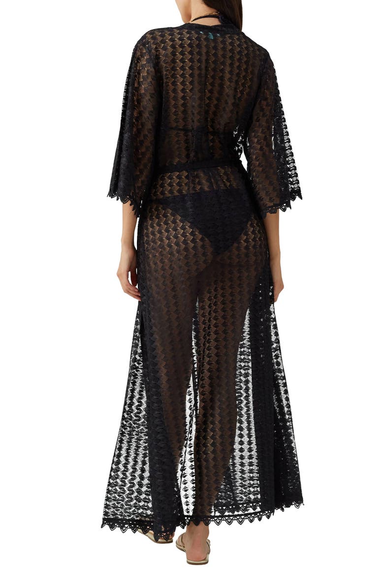Tali Knit Cover-Up, Alternate, color, BLACK