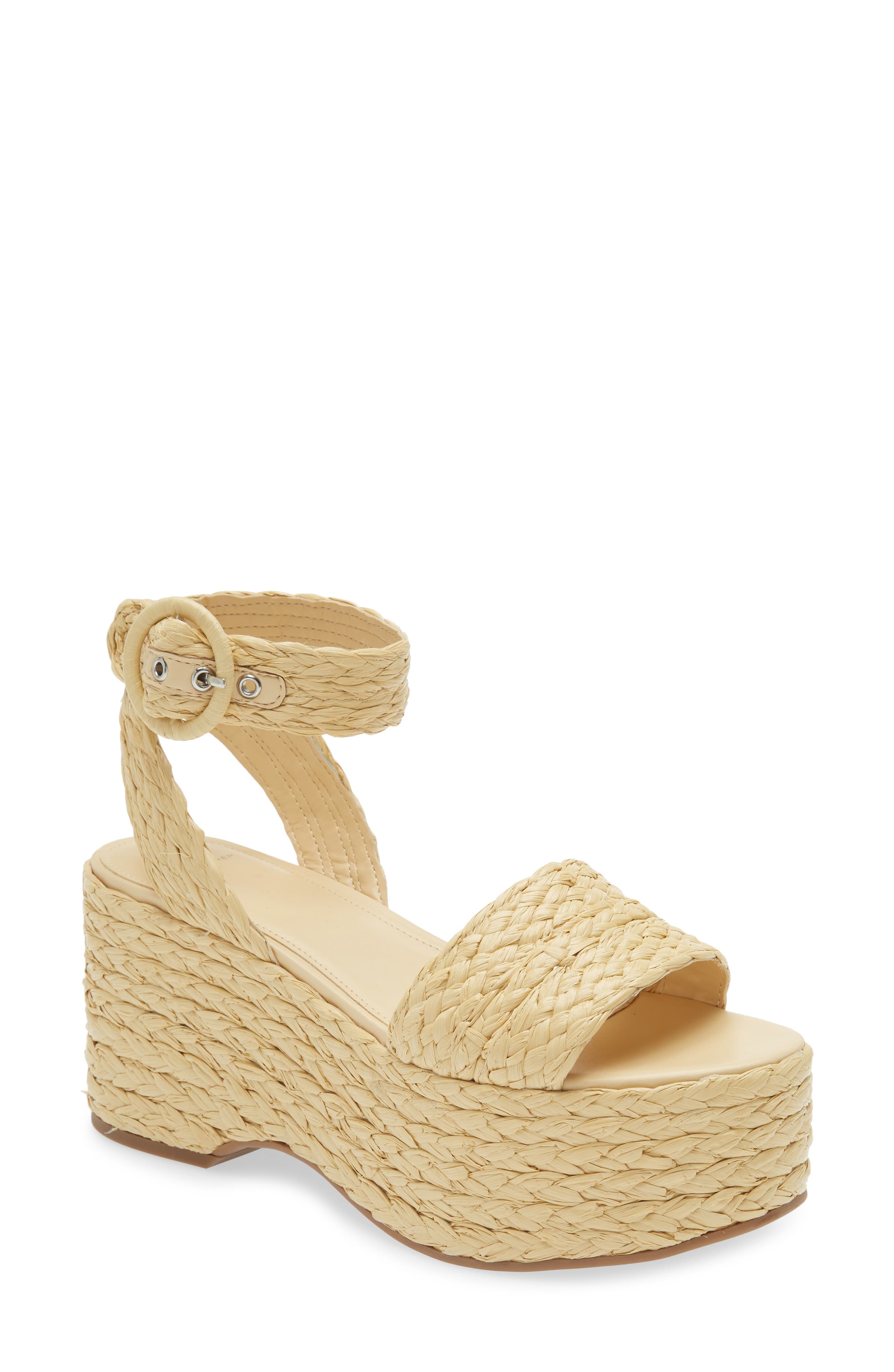 Marc Fisher LTD Marcell Espadrille Platform Sandal, Main, color, 