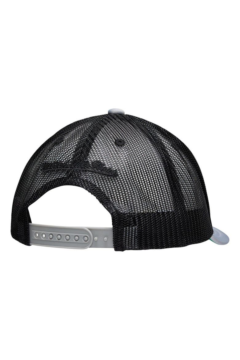 Men's Mitchell & Ness Gray San Antonio Spurs 2014 NBA Finals Champions Hardwood Classics Trucker Snapback Adjustable Hat, Alternate, color, Gray
