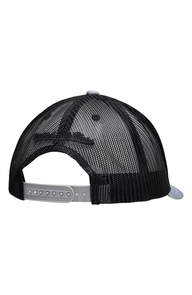 Mitchell & Ness Men's Mitchell & Ness Gray San Antonio Spurs 2014 NBA Finals Champions Hardwood Classics Trucker Snapback Adjustable Hat, Alternate, color, 