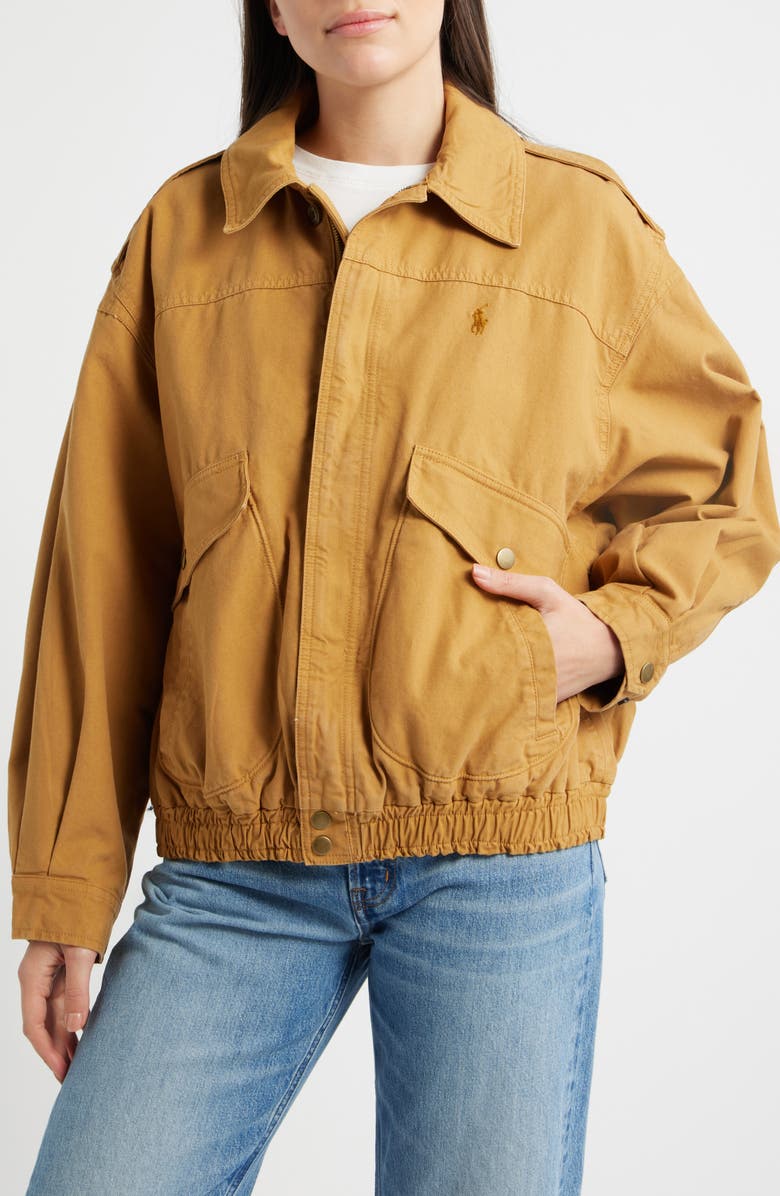 Polo Ralph Lauren Canvas Utility Jacket, Alternate, color, Ghurka