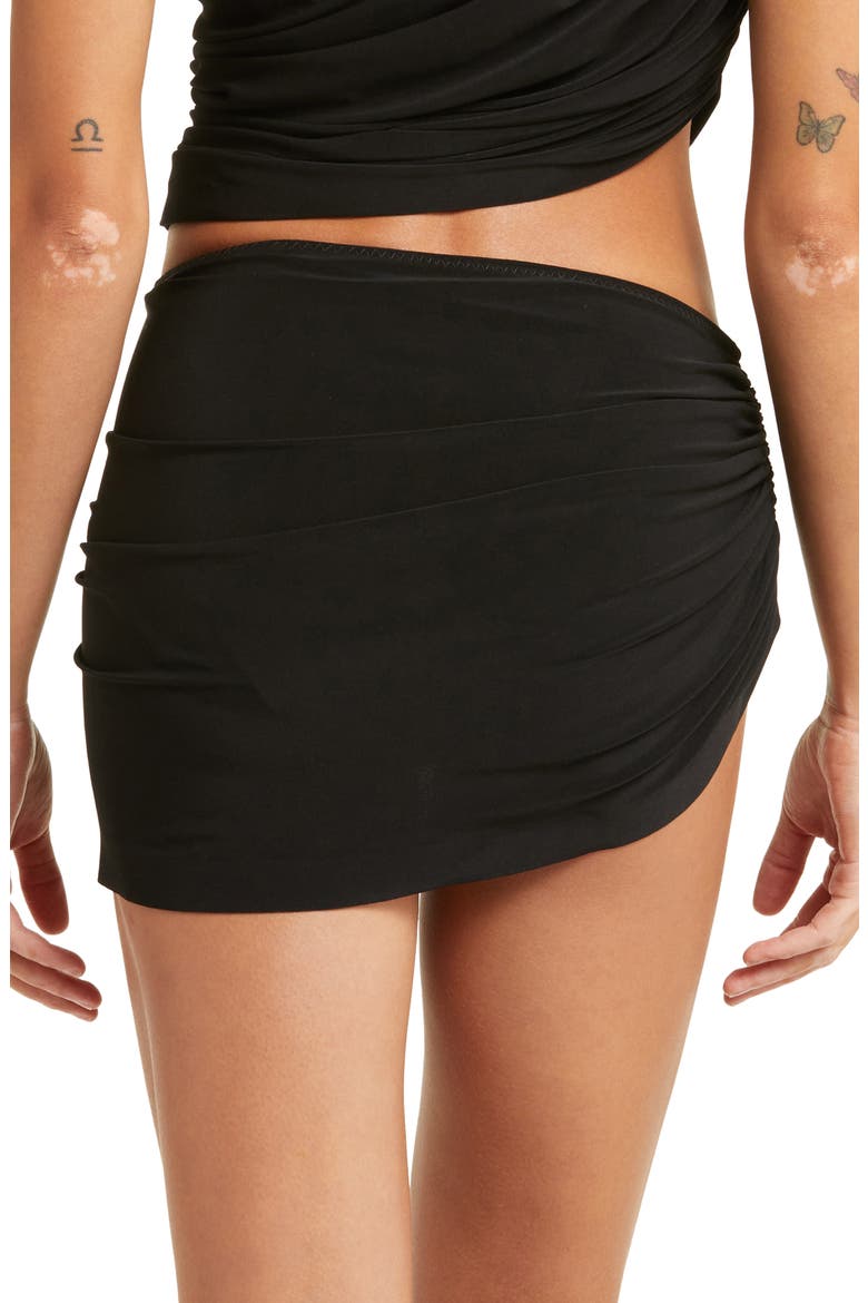 Diana Ruched Bikini Bottoms, Alternate, color, BLACK
