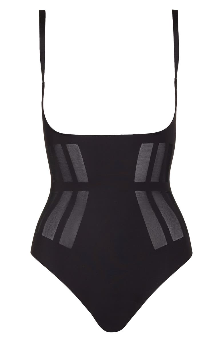 Commando Luxe Control Bodysuit, Alternate, color, Black