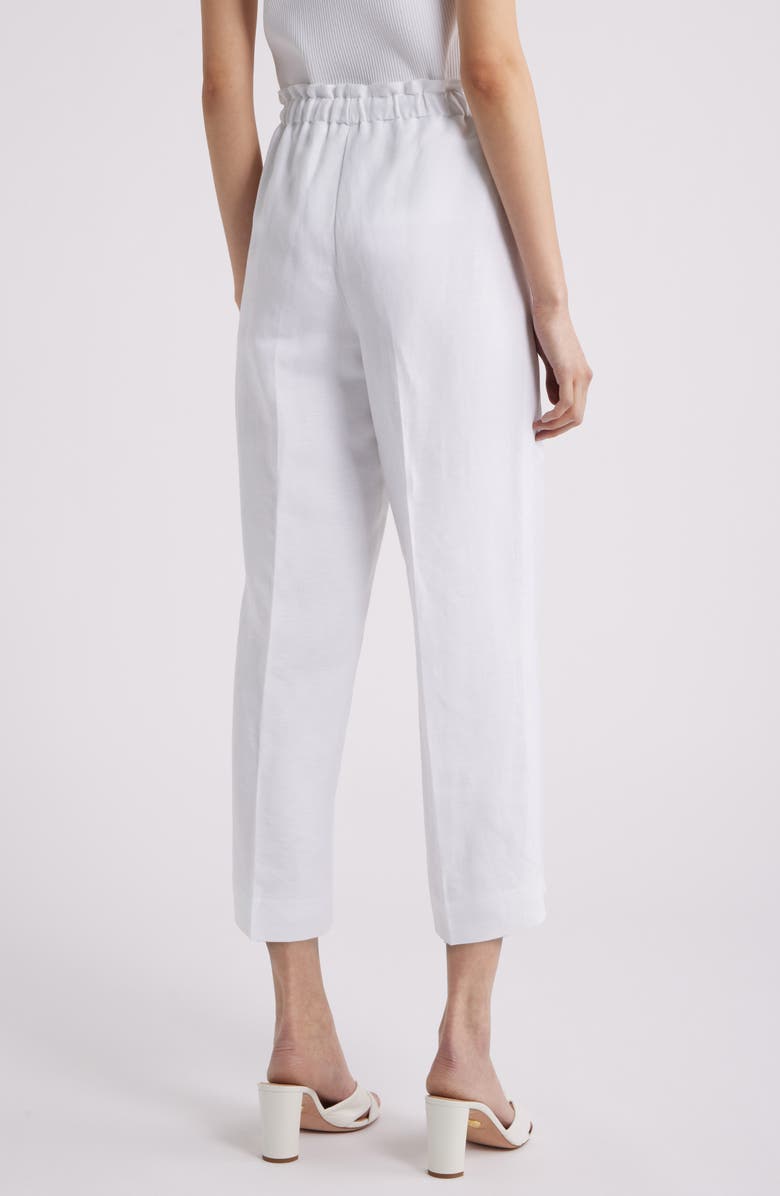 Anne Klein Linen Blend Drawstring Pants, Alternate, color, 