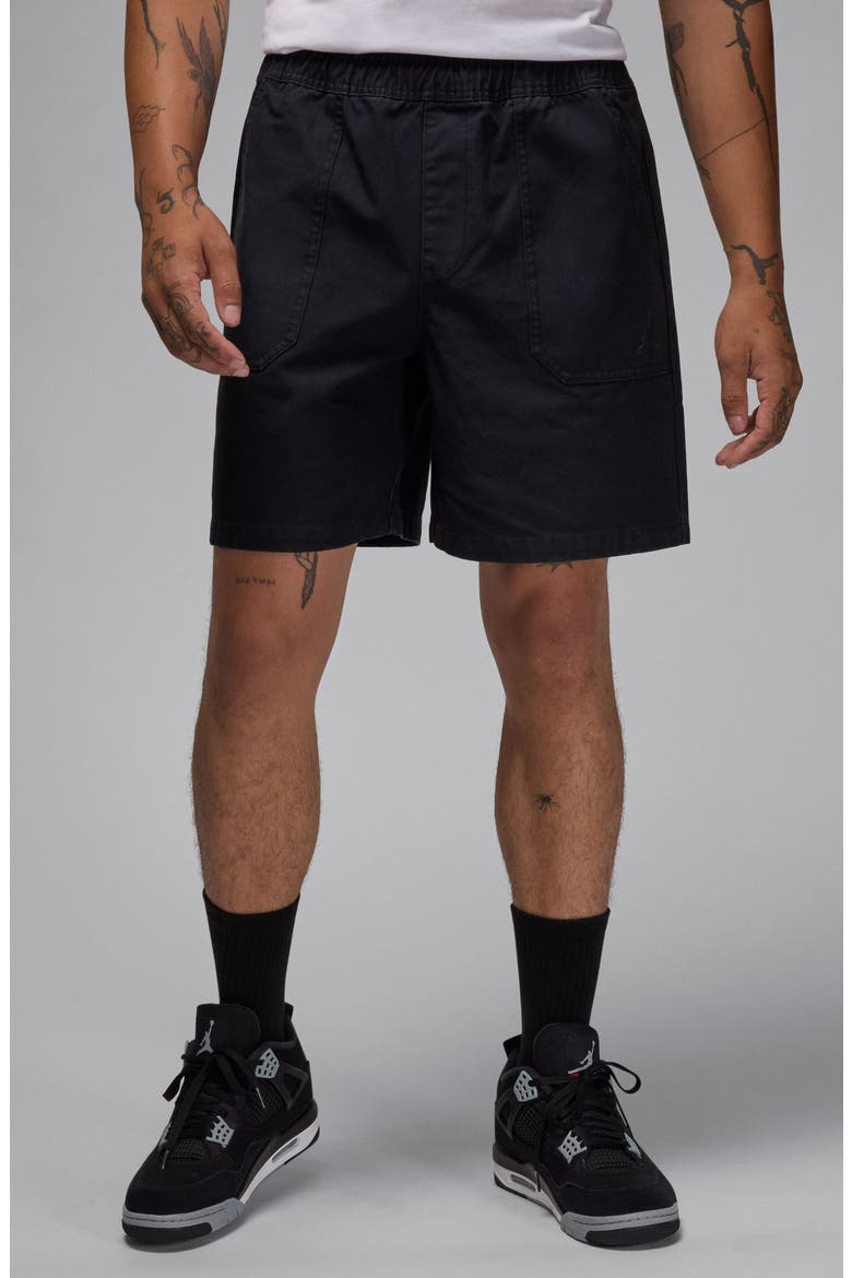 Essentials Woven Shorts, Main, color, BLACK