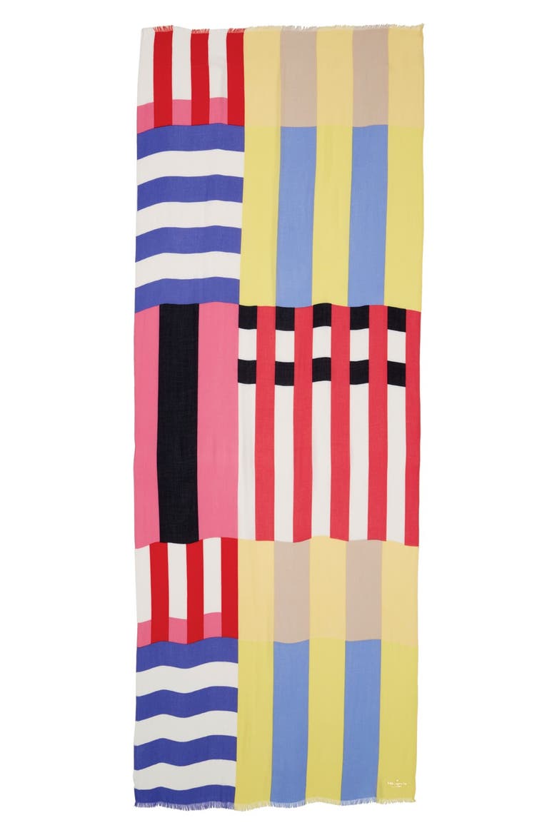 stripe scarf, Alternate, color, MULTI