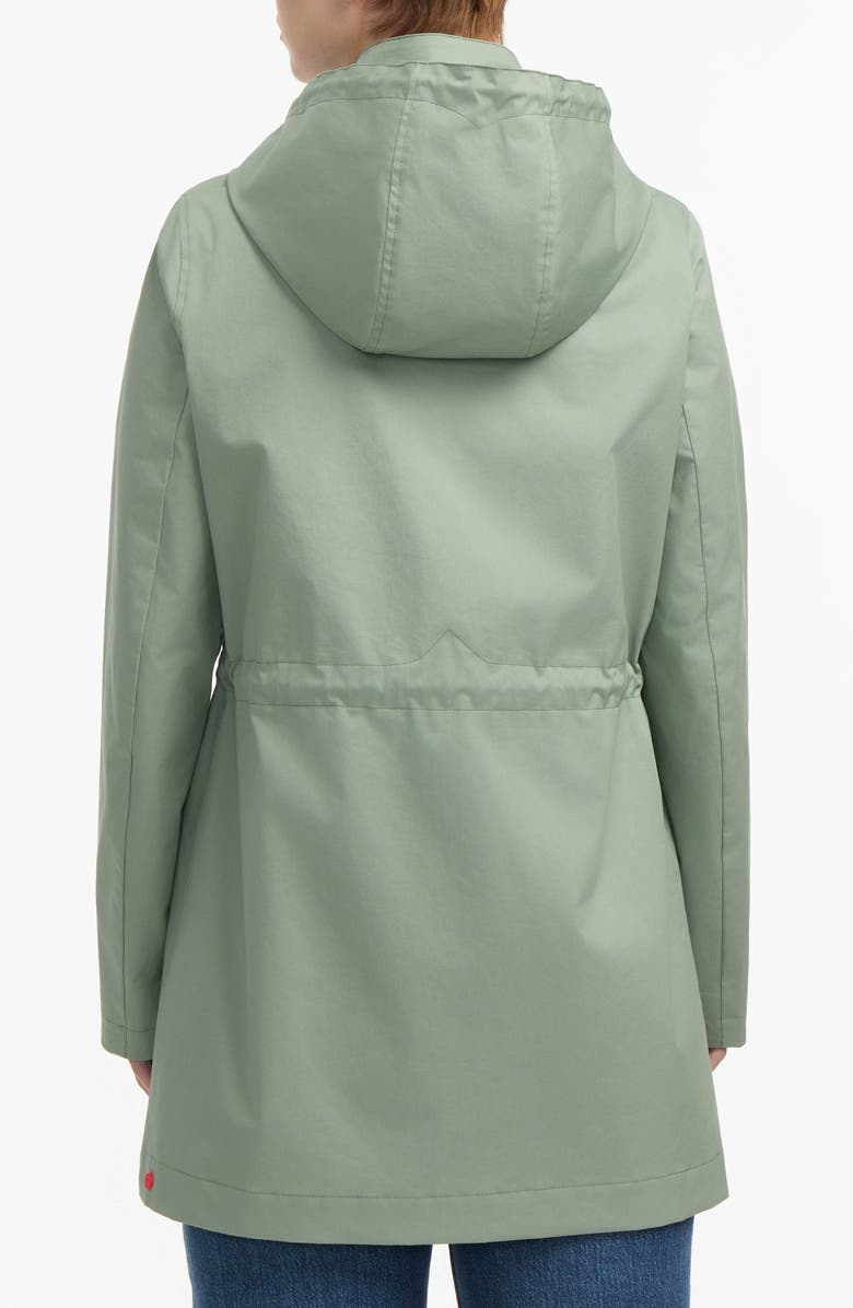 Hunter Ariel Water Repellent Cotton Canvas Jacket, Alternate, color, Herb Sage