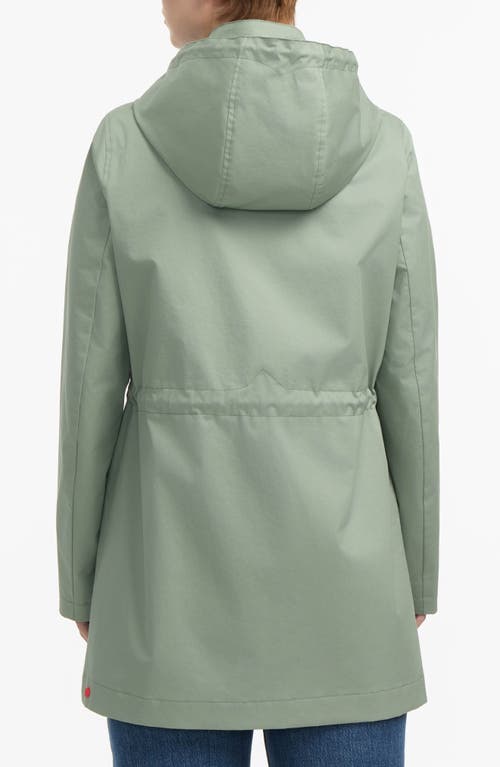 Hunter Ariel Water Repellent Cotton Canvas Jacket In Herb Sage