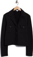 James Perse Cropped Military Fleece Jacket