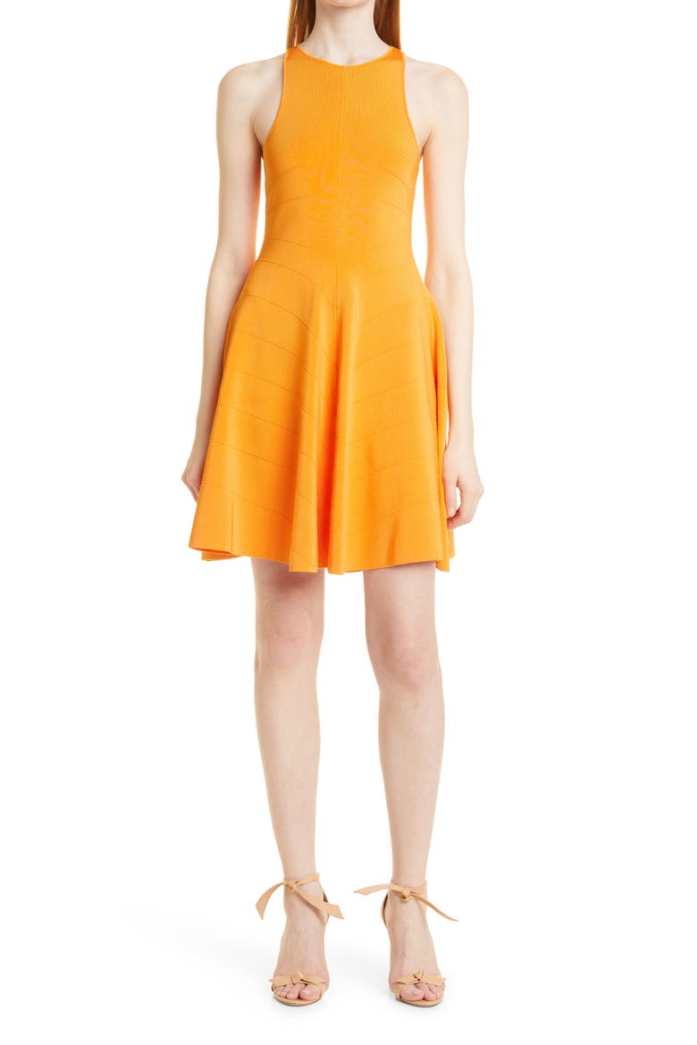 Salny Flippy Knit Dress, Main, color, DARK ORANGE