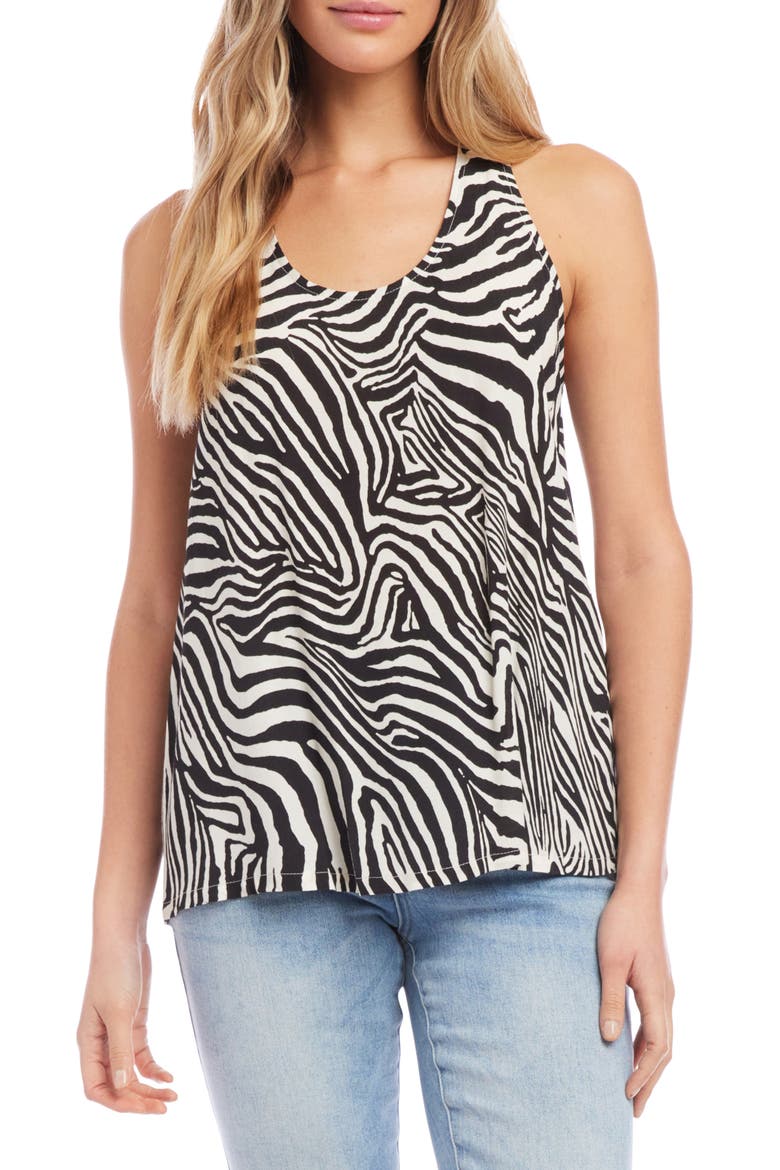 Twist Back Tank, Main, color, ZEBRA